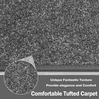 PURE ERA Carpet Stair Treads Tape Free Non Slip Indoor Stair Carpet Stair Protectors Pet-Friendly Non-Slip Skid Resistant Washable Reusable 8" x 30"(2 Pieces,Dark Gray)