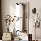 BEAUTYPEAK Silver Full Length Mirror, 56"x21" Rounded Corner Floor Mirror Standing Hanging or Leaning Against Wall, Suitable for Bedroom or Dressing Room