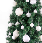White 3.2" Large Christmas Balls - Christmas Tree Decoration Ornaments Shatterproof Hanging Balls for Birthday Halloween Holiday Wedding Decorations Set of 18pcs