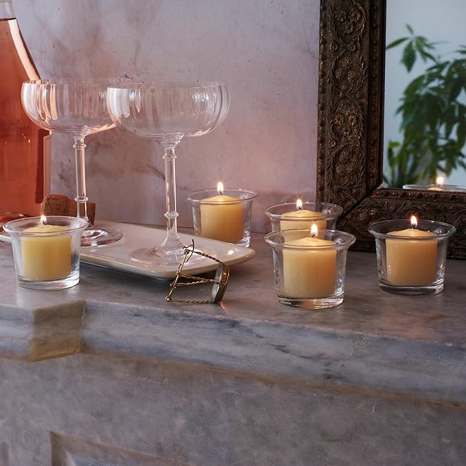 Royal Imports Votive Candle, Unscented Wax for Wedding, Birthday, Party, Spa, Holiday & Home Decoration (72, Ivory, 10 Hour)