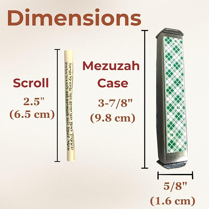Sparkling Art Glass Mezuzah - Easy Mount Indoor or Outdoor - Weatherproof Metal Case - Gift Box and Non-Kosher Scroll Included - Hand Made in USA - Guaranteed for Life! (Translucent Orange)