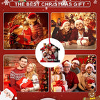 Personalized Custom Photo Ornaments for Christmas Tree - Ceramic Hanging Xmas Ornaments for Couples, Family, Wedding