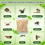 Mouse Repellent Pouches Squirrel Repellent 10 Pack Peppermint Oil Repellent for Mouse, Roach, Rodent, Spider, Ant, Mice, Rats, Pest Control Indoor & Outdoor, Natural Mouse Family & Pet Safe
