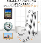 AMT 12 Inch Acrylic Plate Display Stand - Holder + Frame, Picture, Decorative Plate, Book, Photo Easel