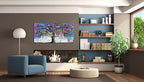 CIRABKY Tree Wall-Art For Bedroom - Abstract Art Wall Decor - Graffiti Wall Art For Living Room Large Size Colorful Pictures Poster Ready To Hang 40" x 20"