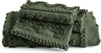 Bedsure Boho Duvet Cover Queen Size, Soft & Comfortable Elegant Design Boho Bedding for Decoration, Machine Washable Comforter Cover for All Seasons,Includes 1 Duvet Cover & 2 Pillow Shams,Olive Green
