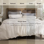 Bedsure Luxury Waffle Duvet Cover Queen Size - Textured Duvet Cover Set, Soft, Breathable Bedding Set (90"x90") with 2 Pillow Shams for All Season, Irovy White, Comforter Not Included