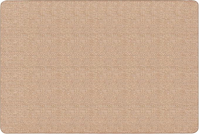 House, Home and More Skid-Resistant Carpet Indoor Area Rug Floor Mat - Praline Brown - 8 Ft X 12 Ft - Non Slip Rubber Backing, Stain Resistant, Dog Friendly, Living Room Bedroom Kitchen Entryway