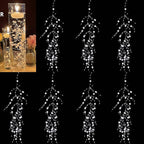 Pearl String for Floating Candles, 12set Pearl Vase Filler for Wedding Centerpieces (White)