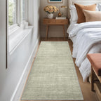 Art&Tuft Non-Slip Runner Rug - 2x5 Runner Rug Washable Low-Pile Rugs Runners, Soft Distressed Carpet Runner for Bedroom Bathroom Kitchen Laundry Living Room, Green