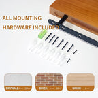 Floating Shelves for Wall 16 Inch Solid Real Wood Shelves Set of 2 Rustic Farmhouse Wall Mounted Wood Shelf for Bedroom Living Room Bathroom Kitchen Home Decor Office