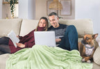 Utopia Bedding Fleece Blanket Queen Size Sage Green 300GSM Luxury Fuzzy Soft Anti-Static Microfiber Bed Blanket (90x90 Inch)