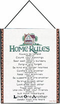 Manual Inspirational Collection Wall Hanging with Frame, Home Rules with Verses X Carol Taylor, 13 X 18-Inch