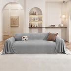 Couch Cover for Dogs, 78"x150", Washable Sofa Covers for 3 Cushion Couch, Couch Covers for Sectional Sofa L Shape, Soft Pet Couch Cover, Sofa Slipcovers Living Room, Light Grey