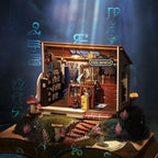 Rolife DIY Miniature Dollhouse Kit-Tiny House DIY Kit for Adults and Kids-1:20 Miniature House Kit-Miniature Things Hobbies for Women and Men-Halloween/Christmas Decorations/Gifts-LED Book Nook Kits