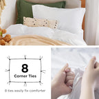 Bedsure Duvet Cover Twin/Twin XL Size - 2 Pieces Prewashed Cotton-Like Polyester Extra Soft Bedding Set, Includes 1 Twin Duvet Cover 68''x90'' with Zipper Closure & 1 Pillow Sham, White, No Comforter