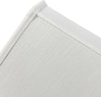 TOOTOO STAR Square Cut Corner White LampShade, 10" Top x 13" Bottom x 10.5" High Medium Shade (Spider Fitter), Handmade of Natural Linen, Easy to Assemble, Suitable for Table Lamps and Floor Lamps