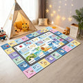 Kids ABC Rug for Playroom, Classroom Alphabet Area Carpet Playmat,Washable Toddler Mat for Baby Room,Play Room,Bedroom,Floor,Nursery (Blue,4'x6')