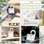 13 PCS Eucalyptus Scented Sachets, Long Lasting Hanging Air Freshener Bags for Closet, Drawer, Shoe Cabinet, Car & Bathroom, Odor Eliminator & Home Fragrance Potpourri Bag