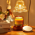 Vanilla and Cinnamon Candle,12.35oz Scented Candles with 8% Essential Oils,70 Hour Burn Time Soy Wax Candles for Home Decor,Reading,Jar Candle Gifts for Women and Men