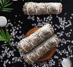 California White Sage Smudge Sticks - Sage Bundles for Smudging, Energy Clearing, Meditation, Purification, Negative Energy Removal, Spiritual Healing, Desert Sage. Salvia Blanca Limpiar (5)