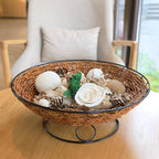 Qingbei Rina Spring Potpourri Dried Flowers,Peach Scented Decorative Potpourri Bowl Filler,Vase Filler,Home Fragrance Smell,Bathroom Decor,14 oz(White)