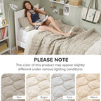 Comfort Spaces Twin Quilt Set Modern Reversible Ogee Coverlet Twin Bedding Set Cozy Quilted Winter Layer, All Season Lightweight Soft Twin Size Quilt, Kienna, Twin/Twin XL Beige 2 Piece