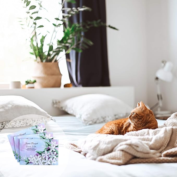 Good Life Jasmin Bouquet Scented Sachets | Designed and Manufactured in New Zealand | 12 Sachets