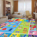 Educational Kids Play Mat with Alphabet & Numbers - Soft Non-Slip Nursery Rug for Toddlers Baby Playroom, Bedroom, Daycare or Classroom