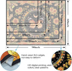 Accnicc Butterfly Floral Tapestry Vintage Indie Boho Flower Tapestries for Bedroom Aesthetic Retro Yellow Sunflower Moth Tapestry Wall Hanging for Dorm Living Room (48'' × 36'')