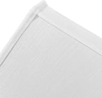 TOOTOO STAR Rectangle lamp shade, (6 x 9)" x (11 x 14)" x 10.5" White Linen LampShade for Table Lamp, Floor Lamp Bell Cut Corner Lamp Shade