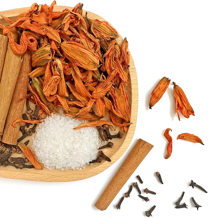 Christmas Potpourri Simmer Pot Kit - Lily, Cinnamon Sticks, Clove and Spicy Vanilla Salt, Fall Scents Fragrance Stovetop Potpourri, Perfect Christmas Blend House Warming Hostess Gift(Autumn Spice)