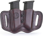 1791 Gunleather 2.2 Mag Holster - Double Mag Pouch for Double Stack Magazines, OWB Magazine Pouch for Belts