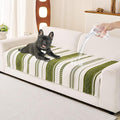 HAOMAIJIA Boho Couch Covers for Sofa, Waterproof Couch Cover for Dogs Soft Chenille Jacquard Non Slip Sofa Covers for Pets Washable Couch Protector (Sage Green, 36.5" x 95" 1 Pack)
