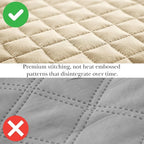 Southshore Fine Living, Inc. Twin XL Comforter Quilt Bedding Set, Dorm Room Essential Bedding, Stain Resistant, Machine Washable Bedspread, XL/Twin Beige Quilt Bed Spread w/Pillow Sham, Soft Sand