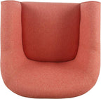 HomePop Barrel Shaped Accent Chair, polyester and wood, Orange