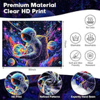 NYZE Astronaut Space Tapestry for Bedroom, Glow in the Dark Room Decor Wall Tapestries, Cool Galaxy Planet Wall Hanging, Wall Hanging for Men Guys Gamer Room Dorm Living Room 90in x 70in
