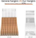 40 Pack Thin Space Saving Hangers, No Slip Clothes Hangers with Non Slip Textured and 360° Hook - Plastic Hanger, Closet Organizer for Shirt, Pants, Suit, Skirt, Coat - White