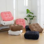 8" Washable Floor Pillow Cushion for Adults, Meditation Cushion Pillow, Large Square Floor Sitting, Removable Tufted Corduroy Cover, for Tatami Living Room or Yoga, 22x22 Inch, 2Pack, Machine Washable