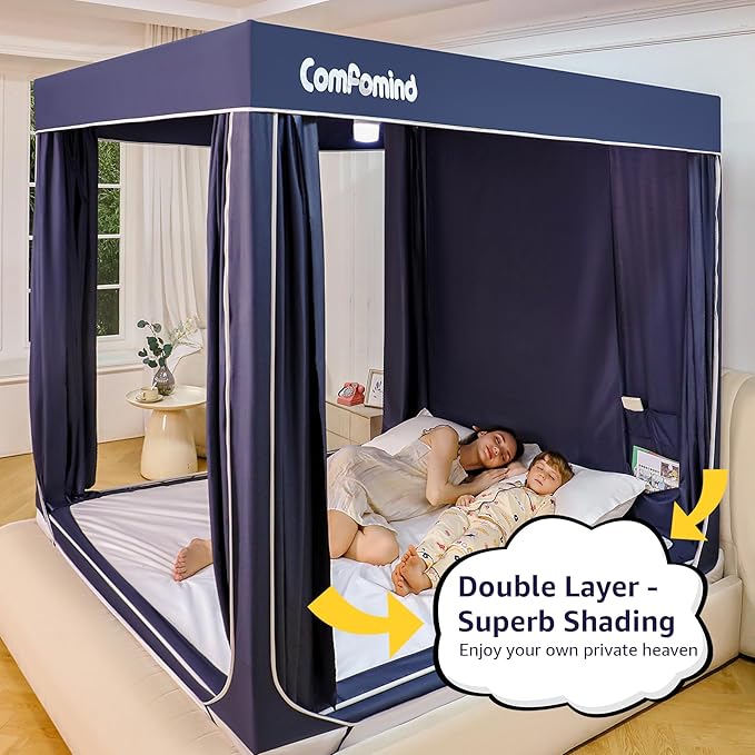 Full Bed Tent for Kids Adults,Full Size Canopy Bed Curtains,Mosquito net for Bed