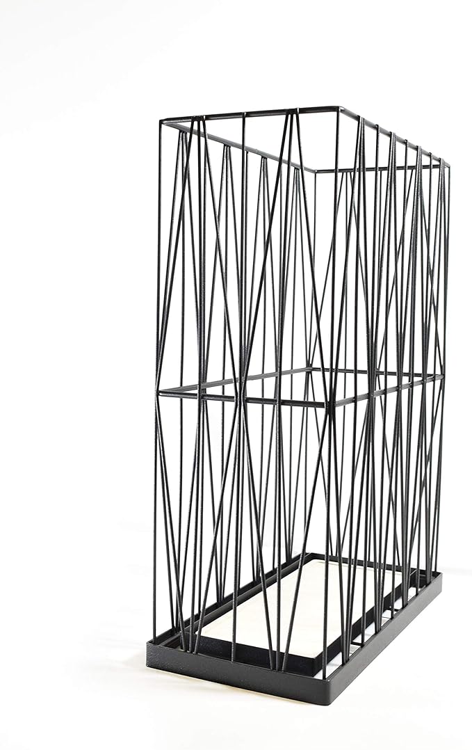 Mango Steam Pluvian Soakstone Umbrella Holder (Rectangle, Black)