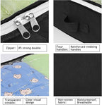 6 Pack Under Bed Storage Containers Organizer, Large Capacity Underbed Clothes Storage Bins, Bedroom Organization and Storage, Foldable Storage Bags for Clothes Pillow Blankets Bedding