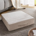 Codi Floor Cushions for Adults, Large Meditation Pillows with Thick Foam and Soft Tufted Covers, Washable Square Seating for Couch and Yoga Sitting, 22×22×5 Inch Ivory