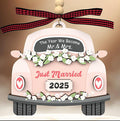 Wedding Gifts for Couples 2025 - Bridal Shower Present - Bachelorette Gifts for Bride, Future Mr & Mrs - Wedding Decor Newlywed Gift for Married Couples - Wood Hanging Ornament 2025