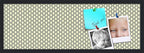 PinPix 36x12 Inch Cork Bulletin Board. This Decorative Framed Pin Board Comes with Yellow and Blue Waves Design and a Satin Black Frame. Ideal for Home Office Decor or Message Board (PinPix-321)