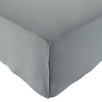 Amazon Basics Lightweight Pleated Bed Skirt, Full, Dark Grey, Solid