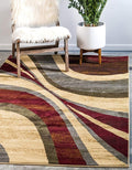 Unique Loom Barista Collection Area Rug - Ngada (2' 2" x 3' 1" Rectangle, Beige/ Red)