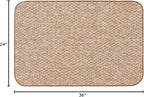 House, Home and More Skid-Resistant Carpet Indoor Area Rug Floor Mat - Praline Brown - 2 Ft X 3 Ft - Non Slip Rubber Backing, Stain Resistant, Dog Friendly, Living Room Bedroom Kitchen Entryway