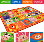 Classroom Rugs,Classroom Rug for Elementary,School Learning Seat Area Rug,Non-Slip Educational Classroom Carpet,Washable Kids Carpet for Playroom Nursery Kids Room