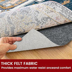 Waterproof Rug Pad, 10x14 ft Area Rug Non-Slip Carpet Pad, Non-Slip Rug Pads for All Floors and Finishes, Felt Pad for Hardwood Floors, Keeps Carpets in Place Soft and Safe